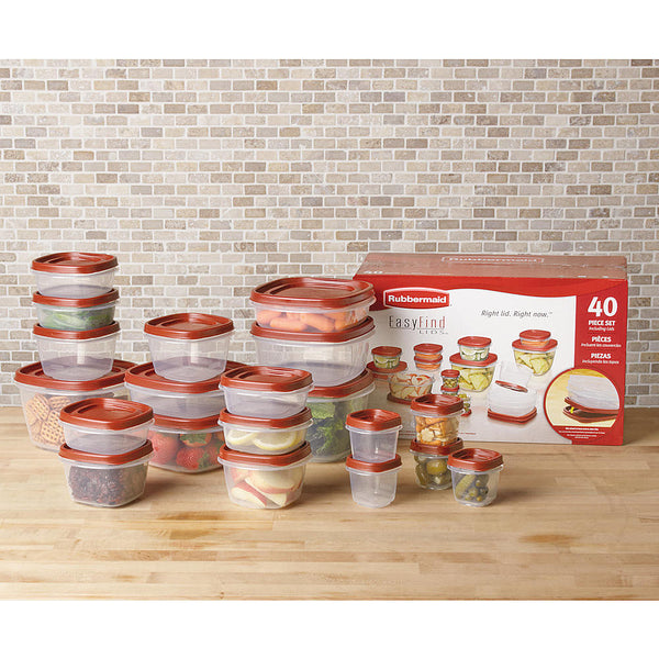 Rubbermaid Easy Find Lids 40-Piece Food Storage Set
