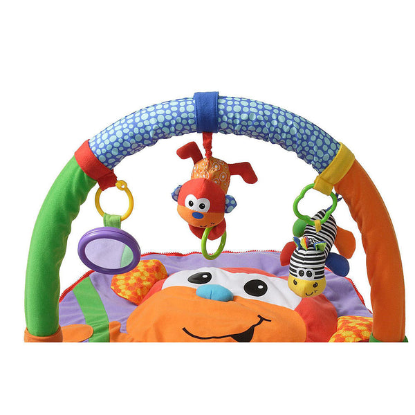 Infantino Merry Musical Monkey Floor Gym Explore and Store - 3 Fun Play Pals