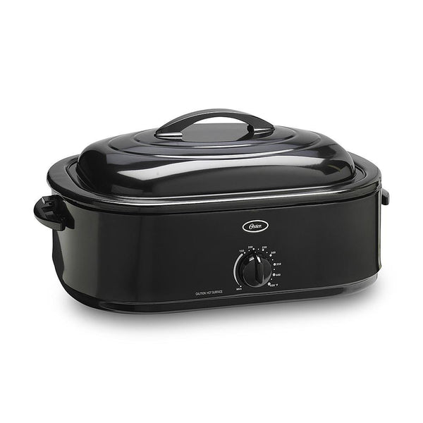 Oster 16-Quart Black Self-Basting Steel Roasting Oven Pan